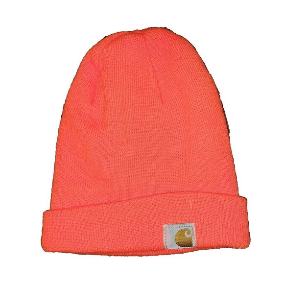 Carhartt Beanie Hat Bright Orange One Size Fits - Picture 1 of 3